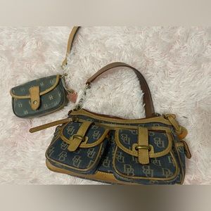 used , rare, vintage dooney & bourke purse with handbag/wallet